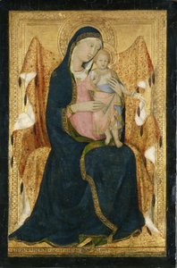 Madonna entronada com criança, c.1340 (tempera em madeira de choupo)